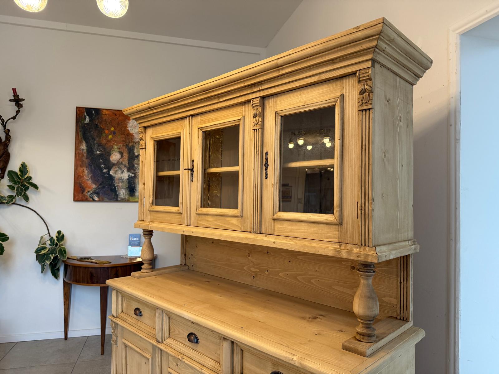 Gründerzeit Naturholschrank Küchenbuffet Küchenschrank Küchenkredenz G2307