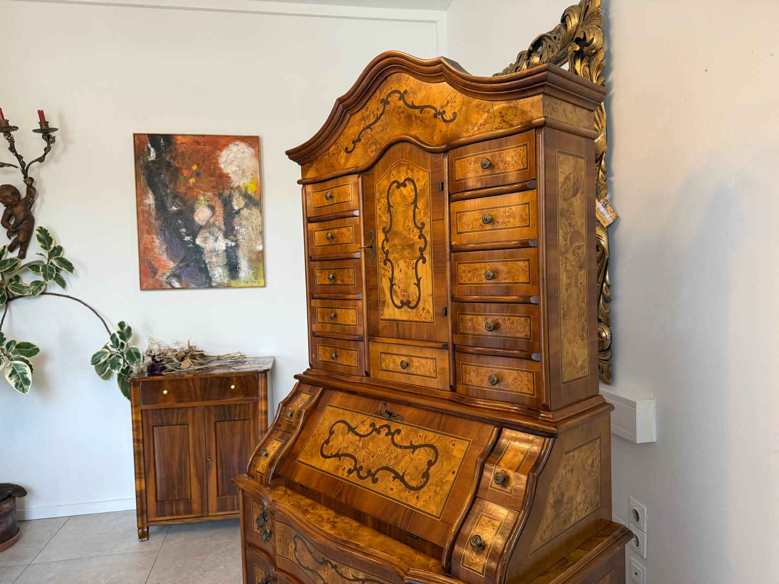Tabernakel Barockstil Aufsatzsekretär Ladenschrank Stilmöbel D2924