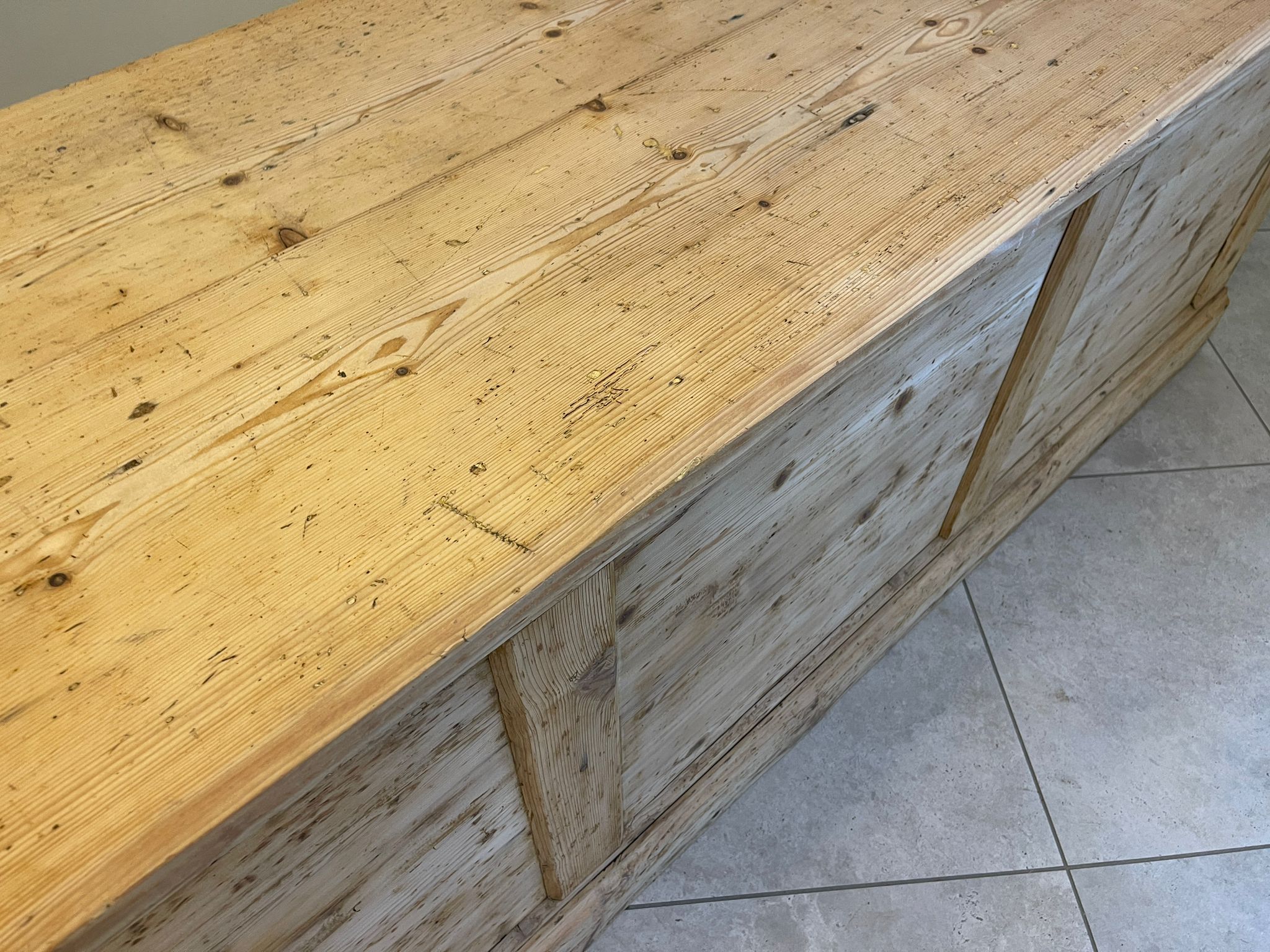 Urige bäuerliche Bar Anrichte Altholz Vintage Verkaufstheke G1077