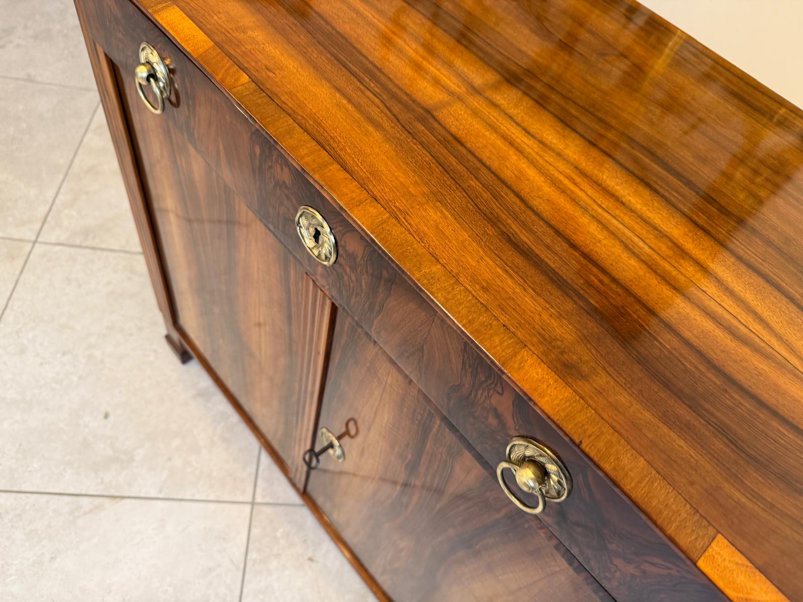 Sale Restaurierte Biedermeier Anrichte Trumeau Nussholz Antiquität G2081