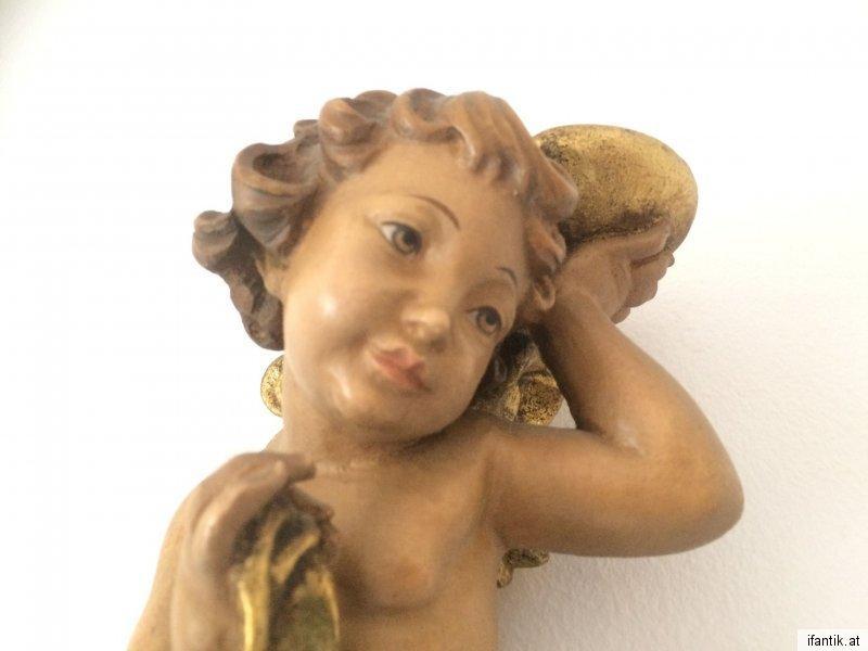 himmlische Engelsfigur Engel Holzfigur Holzschnitzerei Nr. 8384