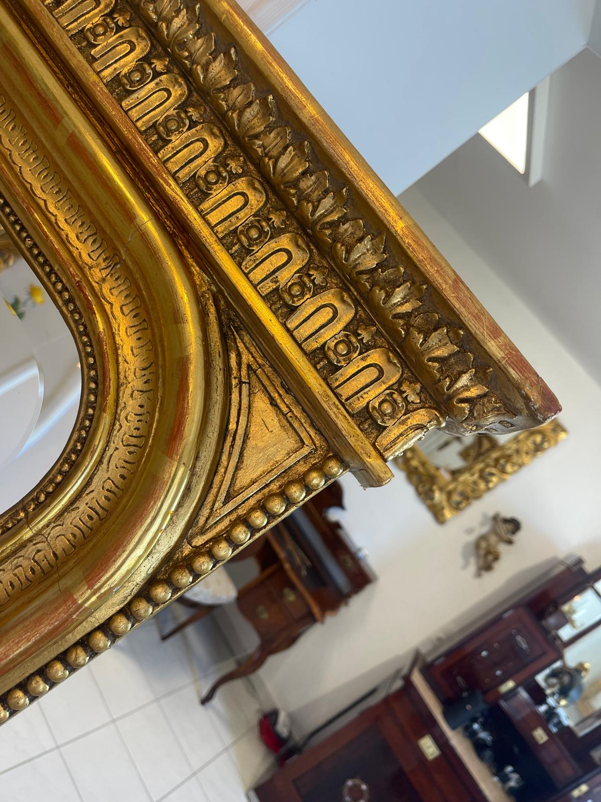 ORIGINAL Vergoldeter Florentiner Spiegel Venezianisch Antiquität G1531