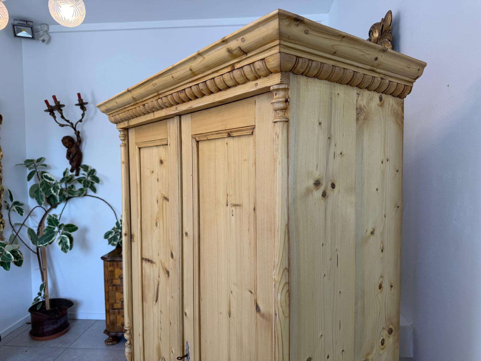 Sale Gründerzeit Bauernschrank Weichholz Steiermark D2779