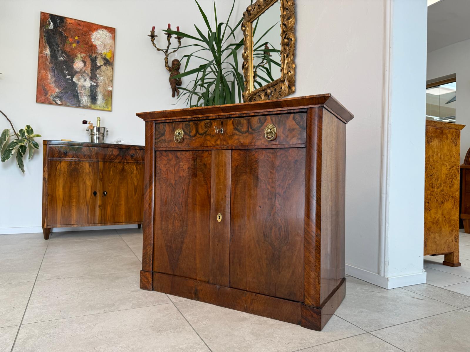 Antikes originales Biedermeier Trumeau Anrichte Kommode Antiquität G1876