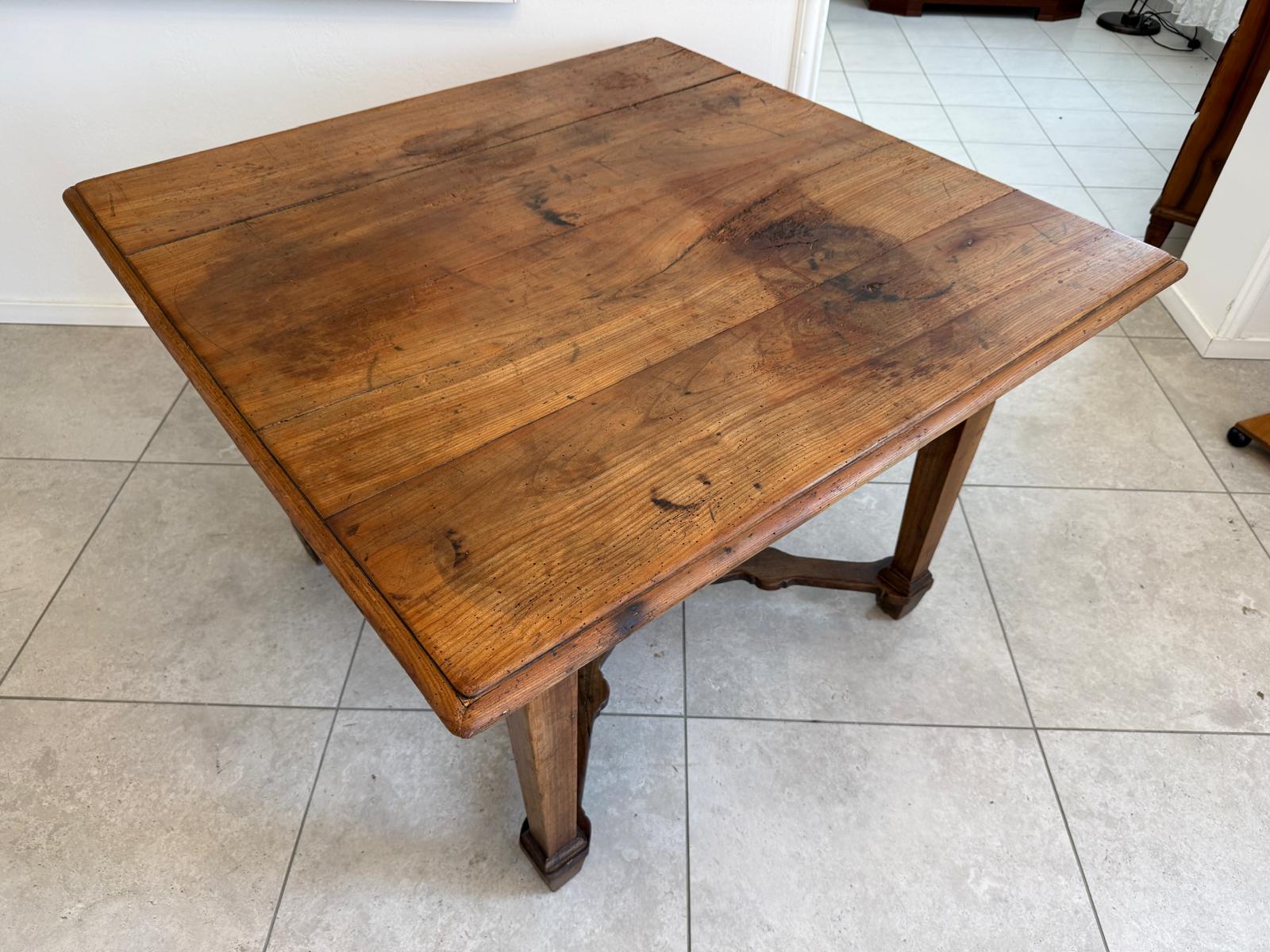 Uriger Burgenländischer Bauerntisch Naturholz Hüttentisch Naturholztisch - G1751