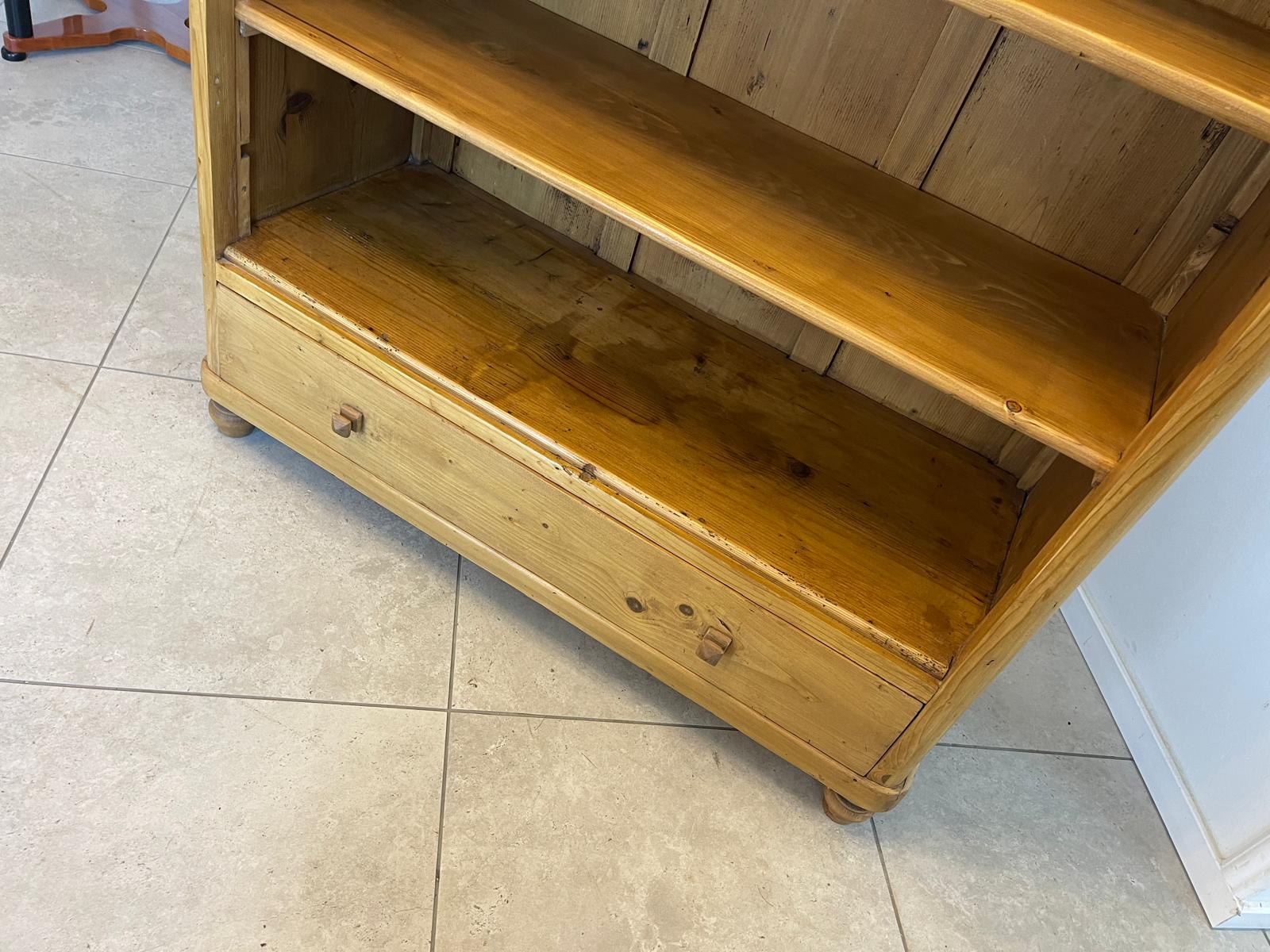 Antikes Bäuerliche Stellage Regal Bauernmöbel Bücherkasten Fichtenholz G1366