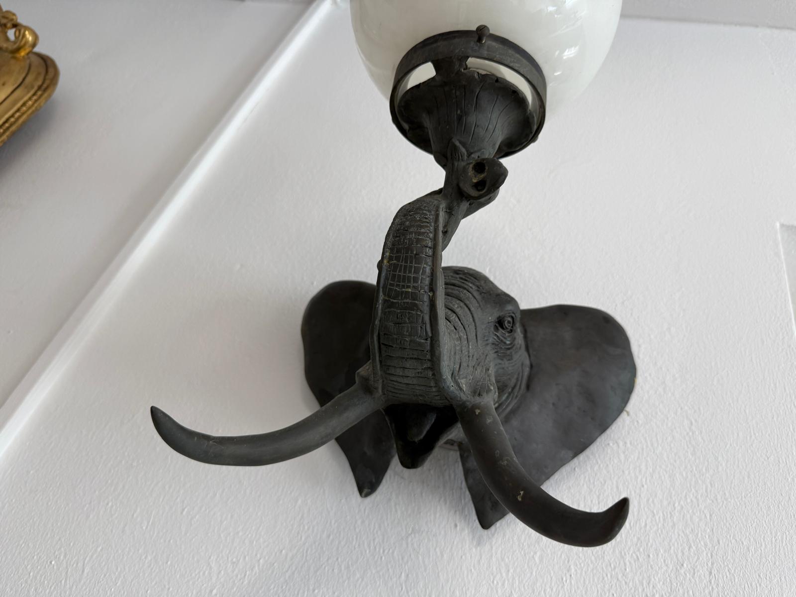 Wandleuchte Bronze Elefantenlampe Leuchte G2031