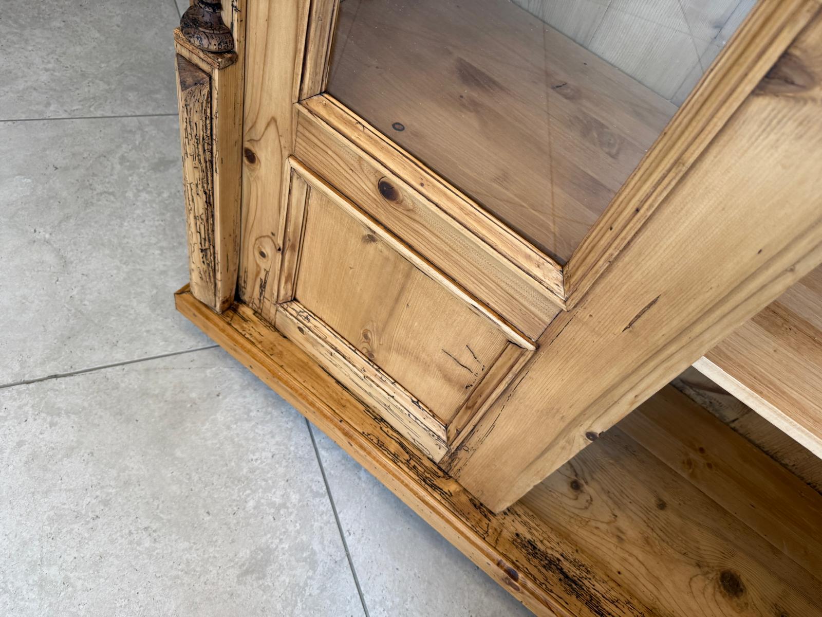 Restaurierte Gründerzeit Bauernvitrine Bauernschrank Originale G2032