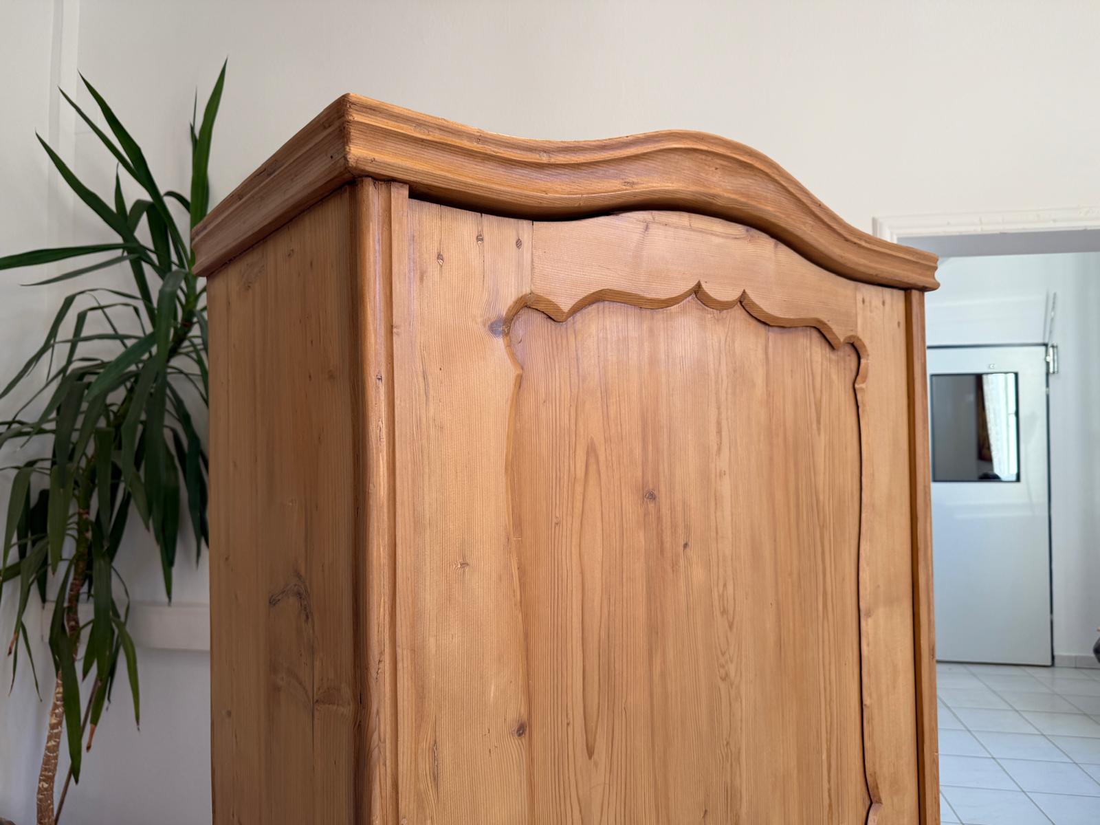 Originaler 1 türiger Bauernschrank Gründerzeit Naturholzschrank G2292