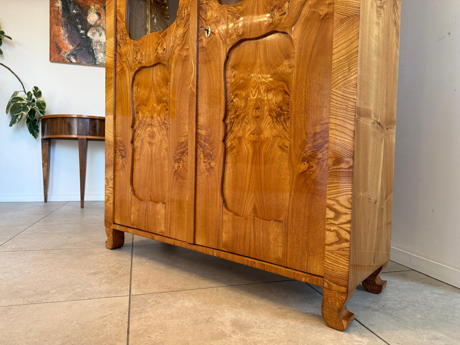 Sale Restaurierte Biedermeier Vitrine Bücherschrank Glasschrank G2351