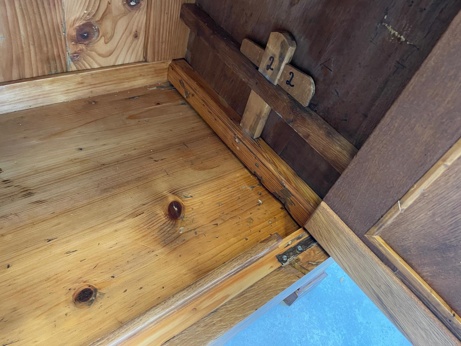 SALE Biedermeier Vitrine Bücherschrank Sammlervitrine Eichenholz Antiquität G1133
