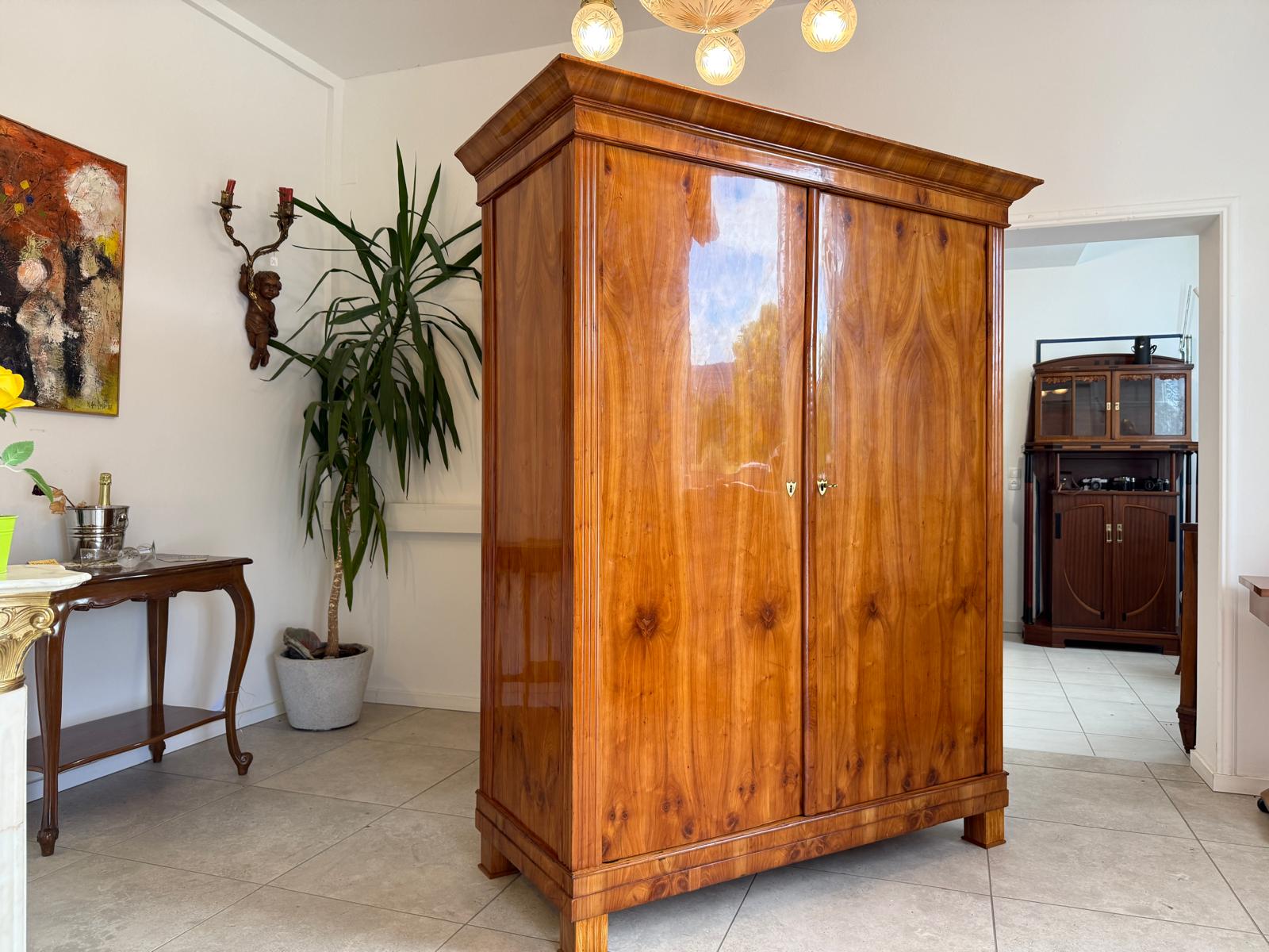 SALE Restaurierter Biedermeier Schrank Kirschholz Hallenschrank Antiquität G1827
