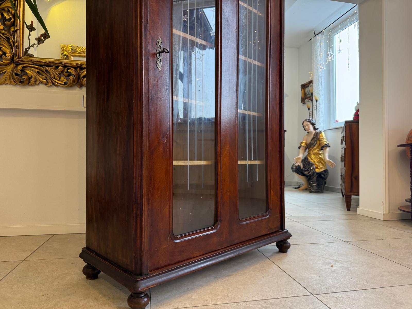 SALE Originale Alt Wien Gründerzeit Vitrine Bücherschrank Sammlervitrine Antiquität D1029