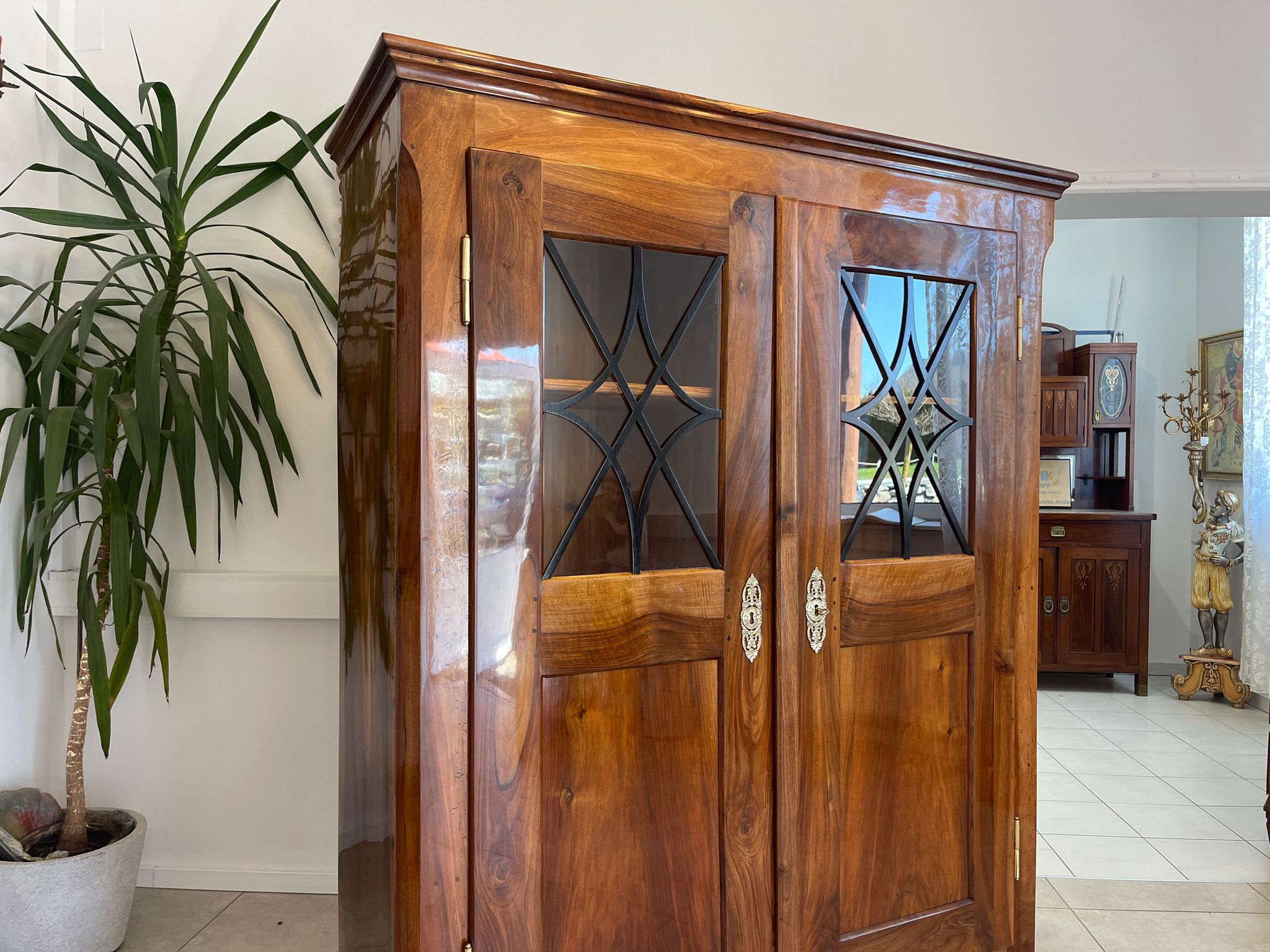 SALE Restaurierte Biedermeier Vitrine Bücherschrank Glasschrank TRAUM ANTIQUITÄT G1375