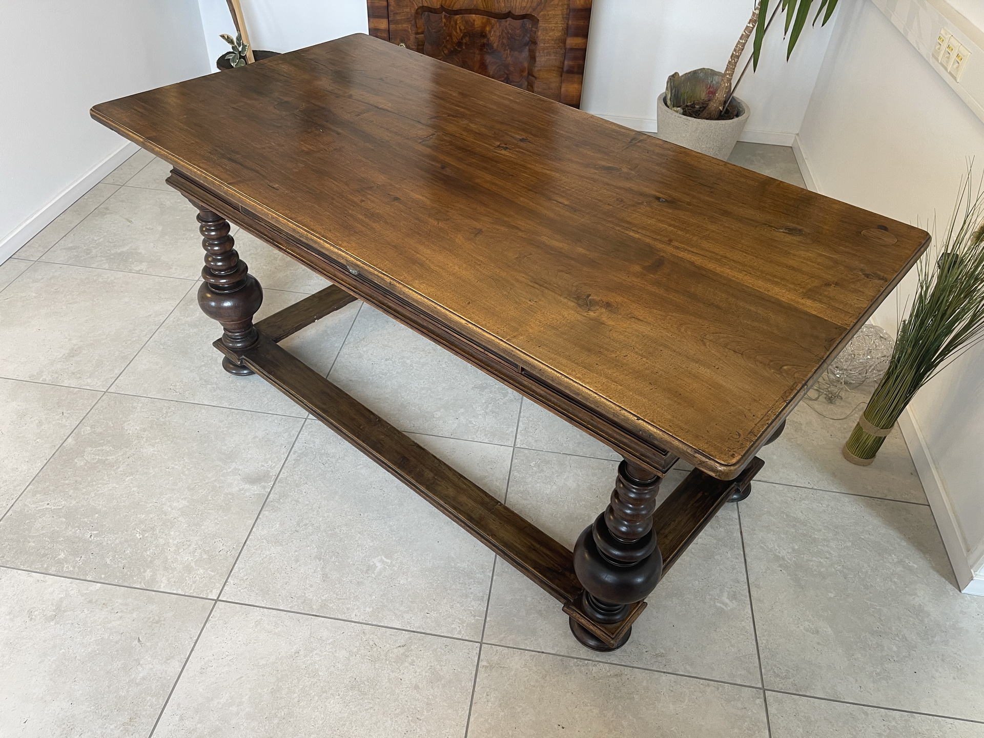 IMG_4639z0f8J3KBG5xTp Traum Barock Tisch Antik Tafeltisch aus Ulmenholz - Original A4226