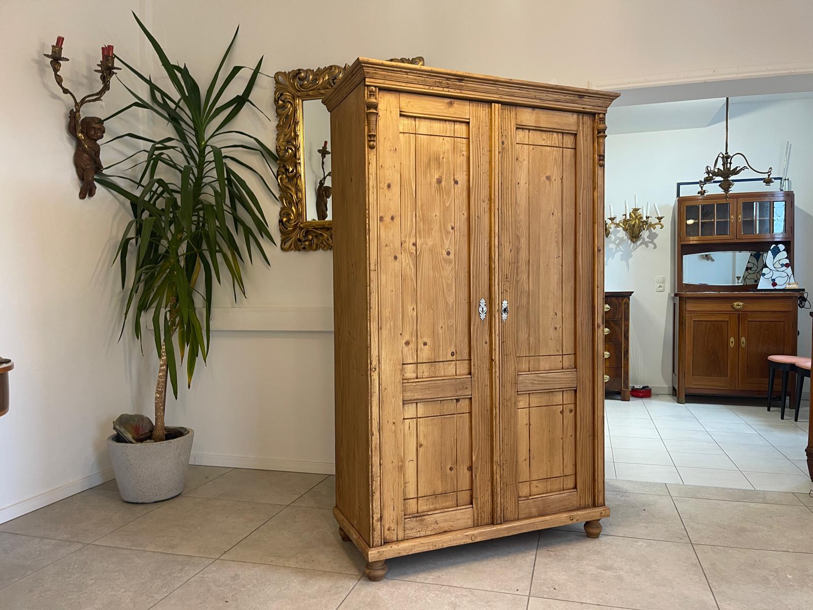 Steirischer Gründerzeit Bauernschrank Naturholzschrank Bauernmöbel A5162