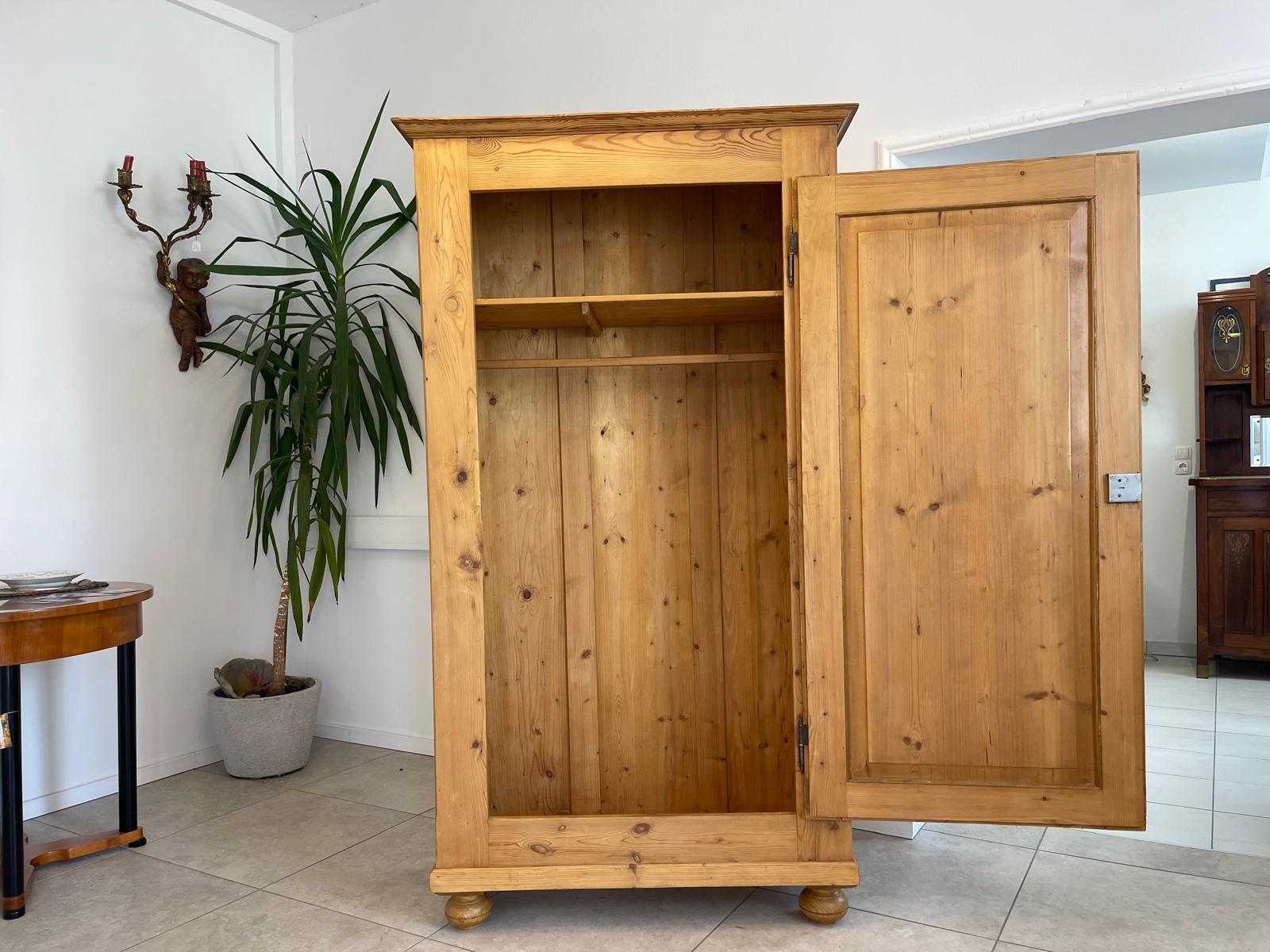Biedermeier Bauernschrank Naturholzschrank Bauernmöbel Bauernstube G1322