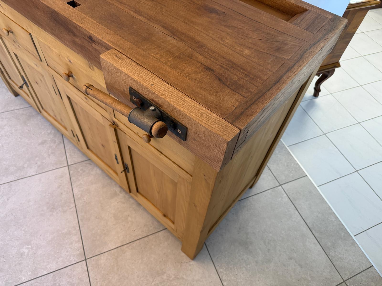 Hobelbank,Werkbank Ladentisch Apothekertisch Designertisch D2849