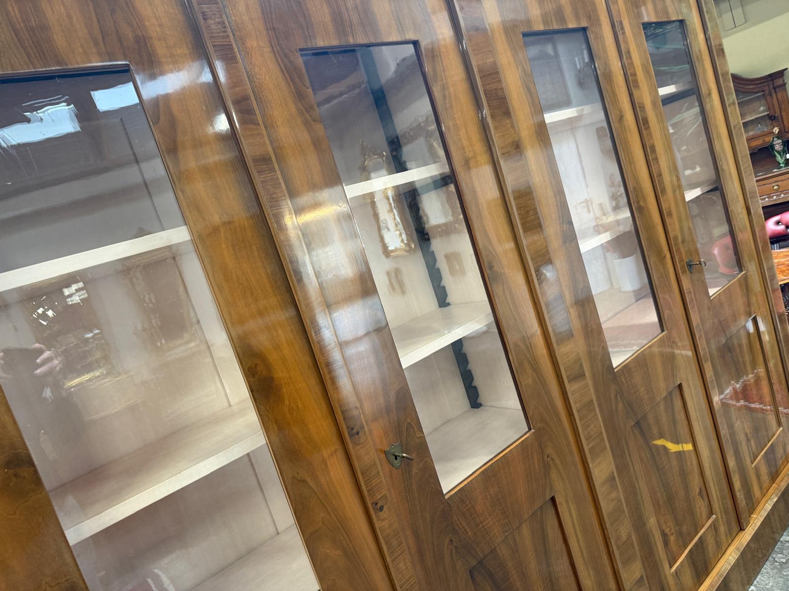 SALE Restaurierte Biedermeier Vitrine Bücherschrank Bibliotheksschrank ANTIQUITÄT D1225