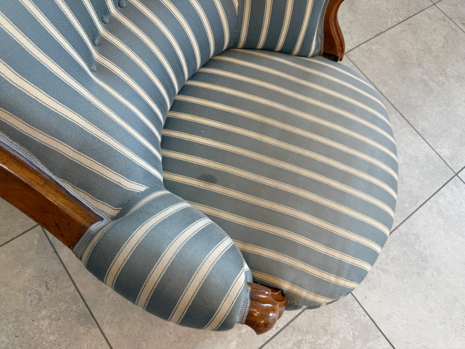 Biedermeier Fauteuill Nussholz Rarität Antiquität G1859-1