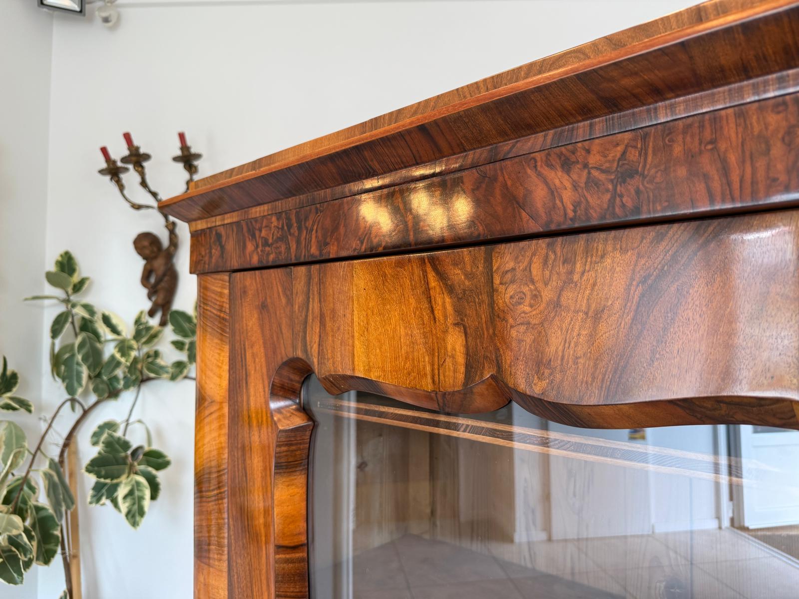 Antiquität Biedermeier Vitrine Bücherschrank Antiquität G2013