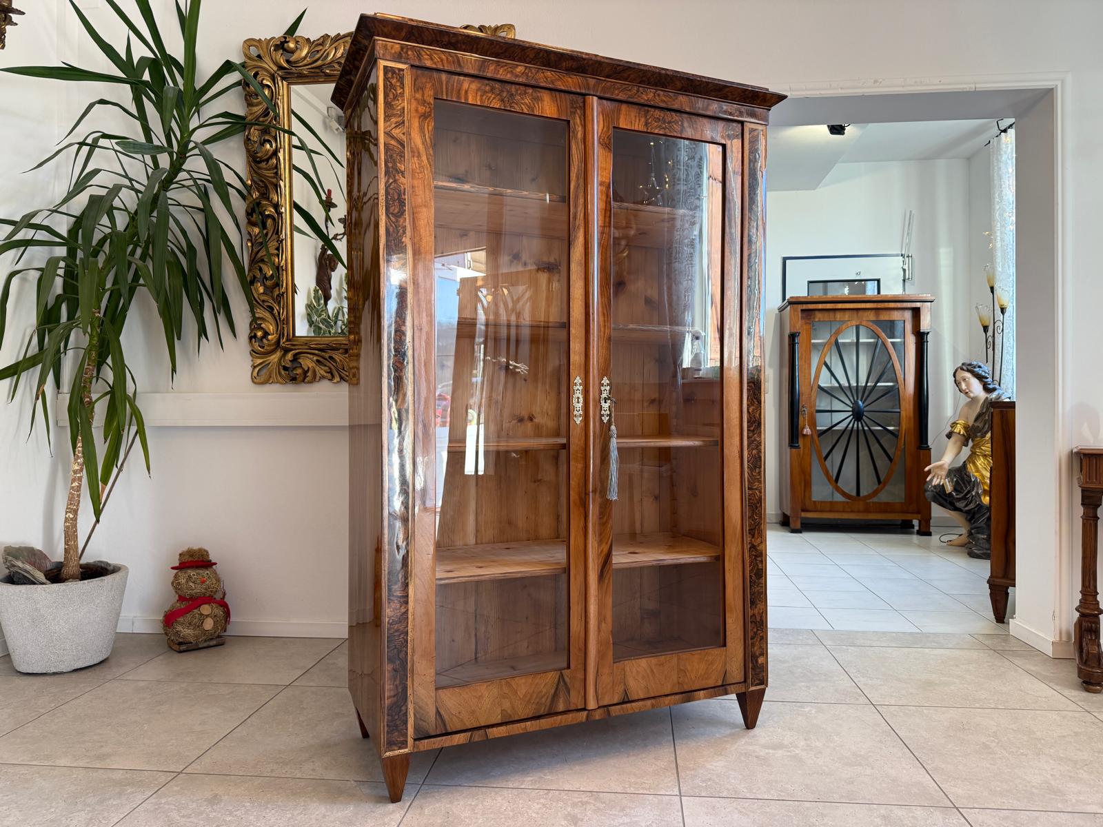 SALE Restaurierte Biedermeier Vitrine Bücherschrank Sammlervitrine Antiquität G2346