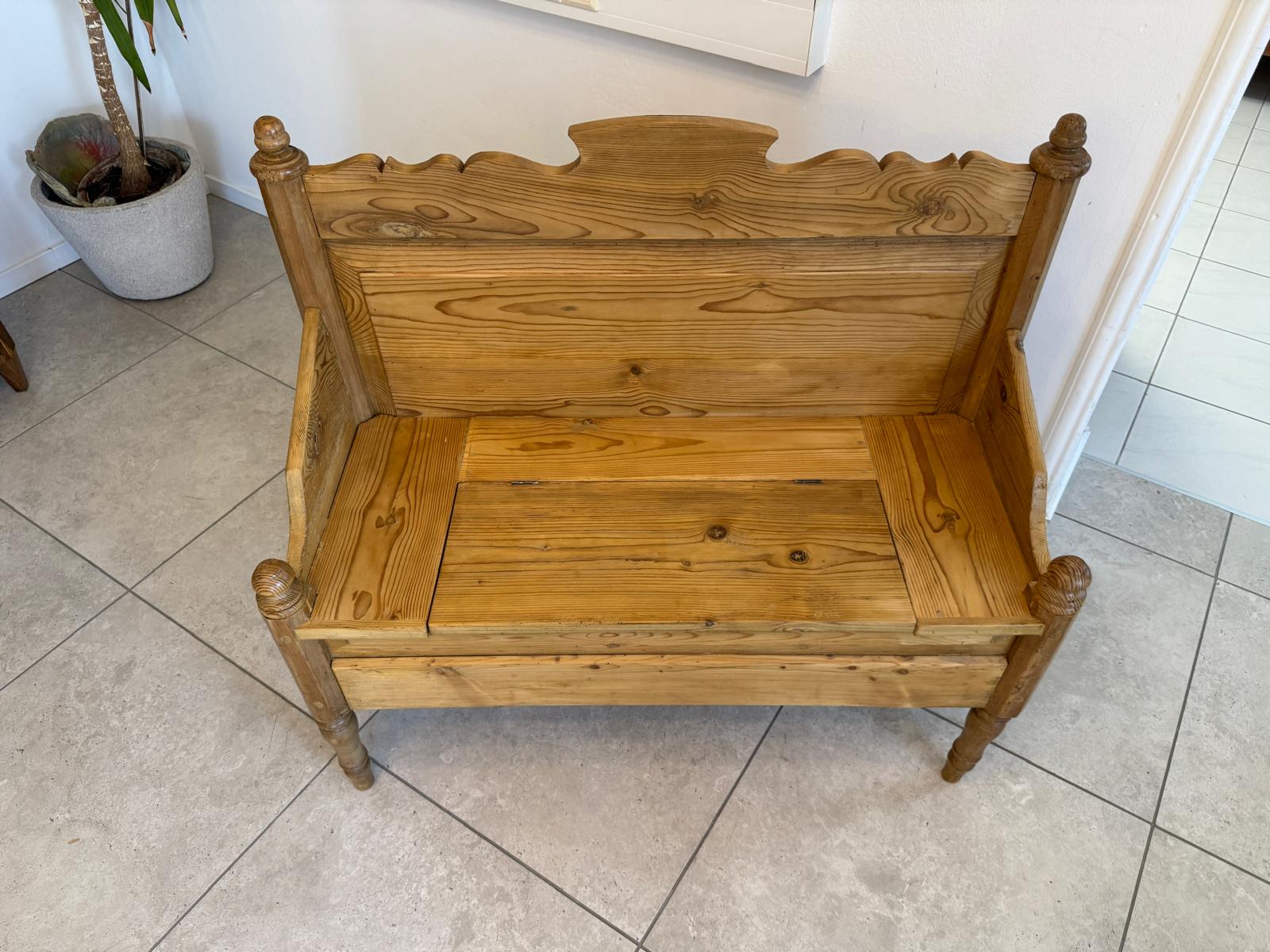 Uriges 2er Bankerl Gründerzeit Bank Sitzbank Holzbankerl  G1936