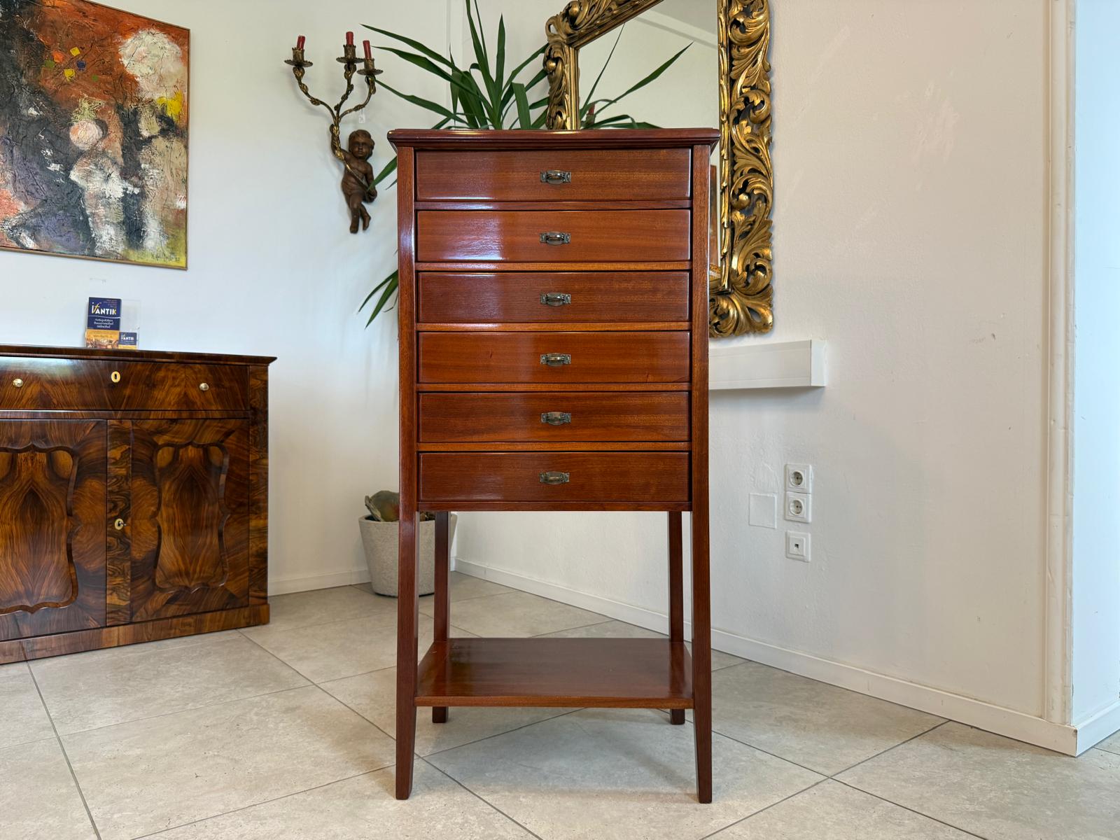Jugendstil Aktenschrank Büroschrank restauriert Eichenholz D2476