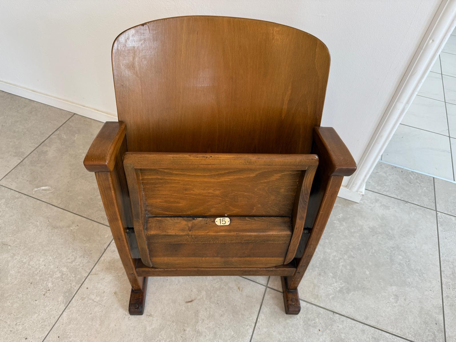 Original Wiener Kinosessel 1er Sitz Klappstuhl Stuhl Nostalgie G1720