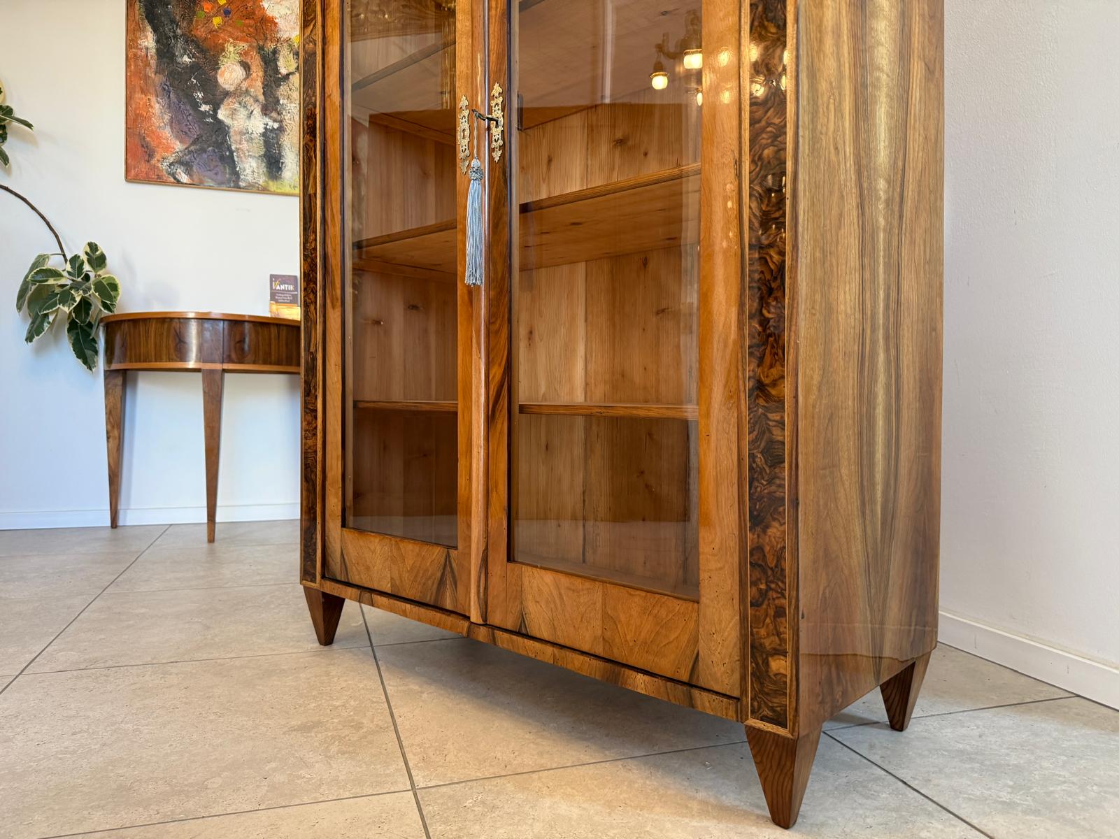 SALE Restaurierte Biedermeier Vitrine Bücherschrank Sammlervitrine Antiquität G2346