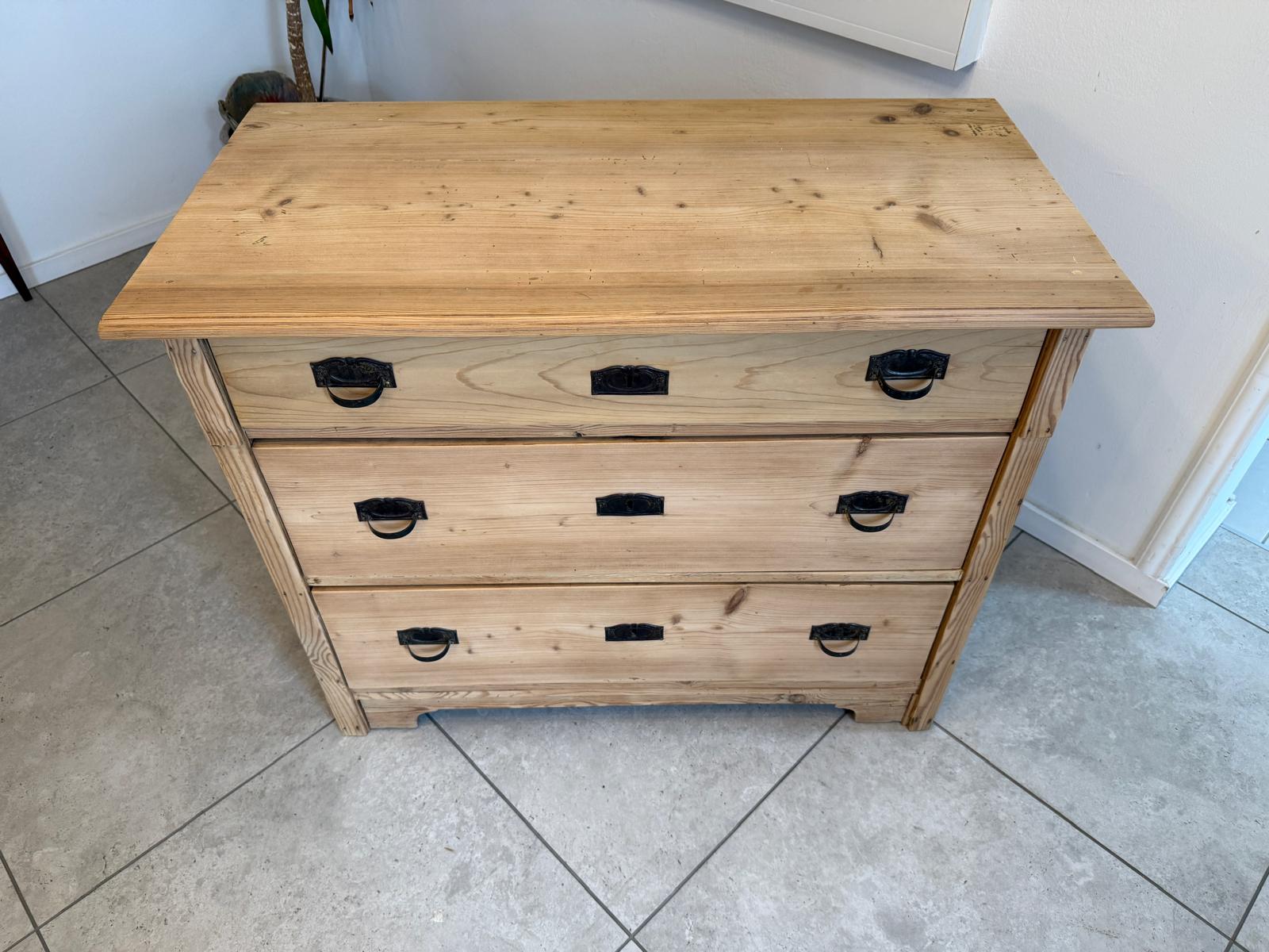 Originale Jugendstil Kommode Weichholz Antik G2294