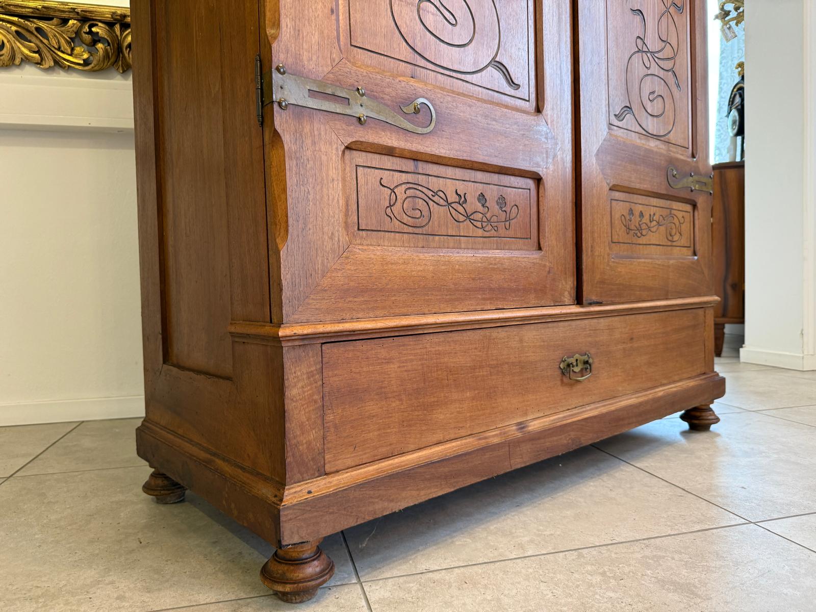 Sale Originaler Jugendstil Kleiderschrank Kasten Antiquität G2208