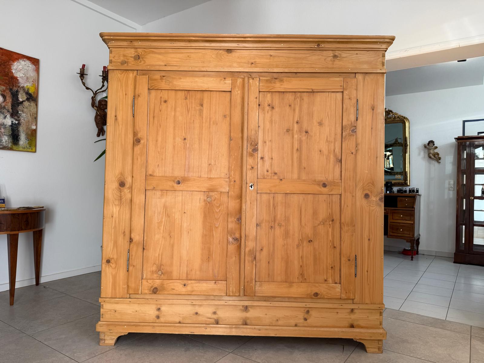 Originaler Bauernschrank Biedermeierschrank Hallenschrank Bauernkasten G2177