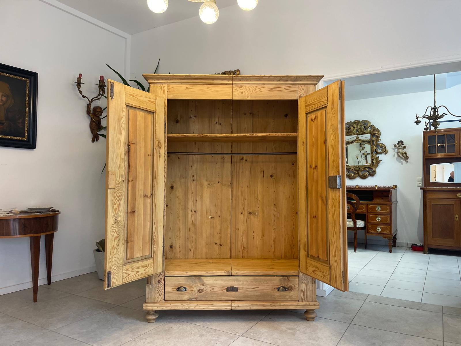 Steirischer Biedermeier Bauernschrank Naturholzschrank G1147