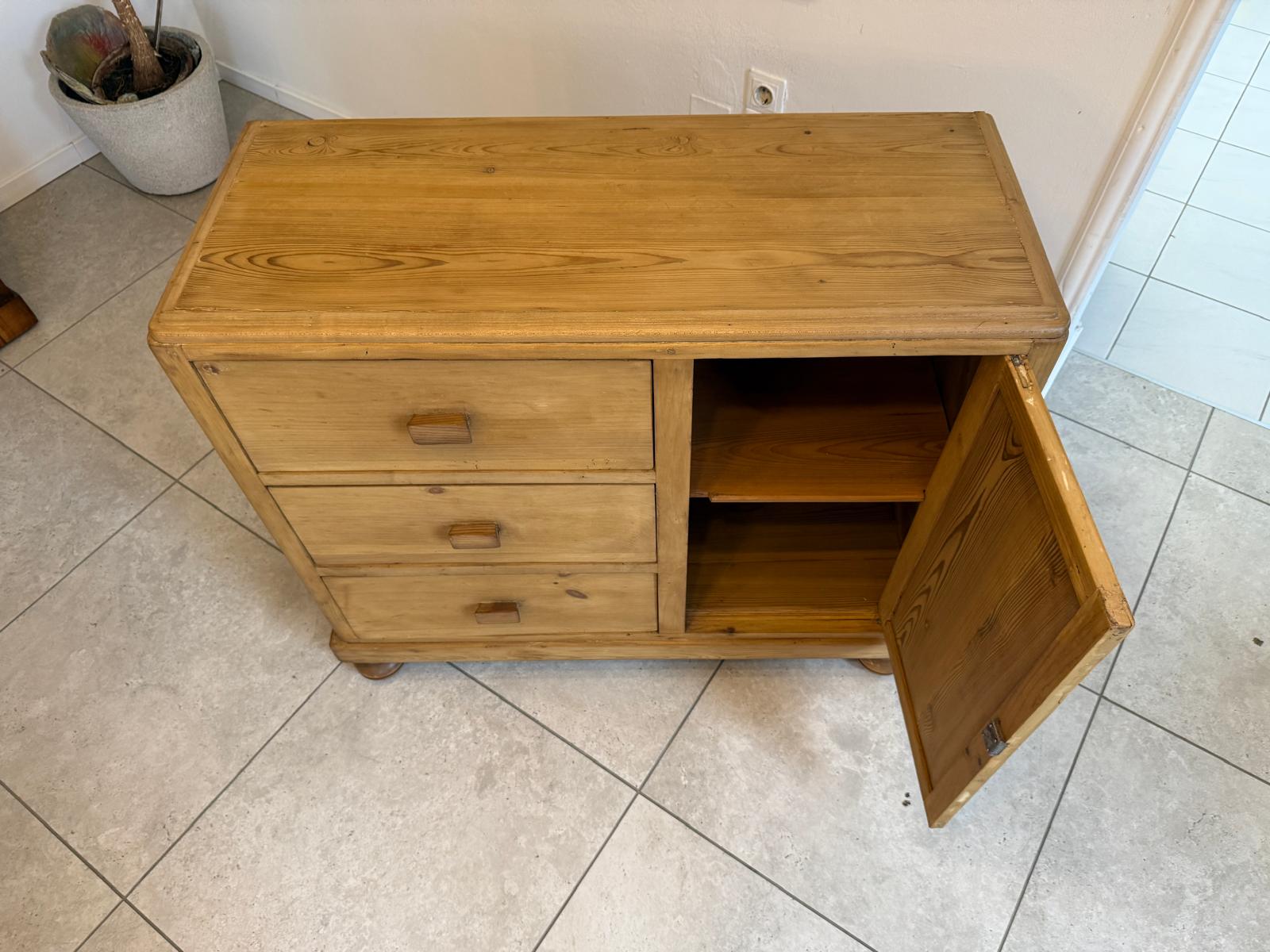 Jugendstil Ladenkommode Bauernmöbel Bauernmöbel Bauernschrank Weichholz D1124