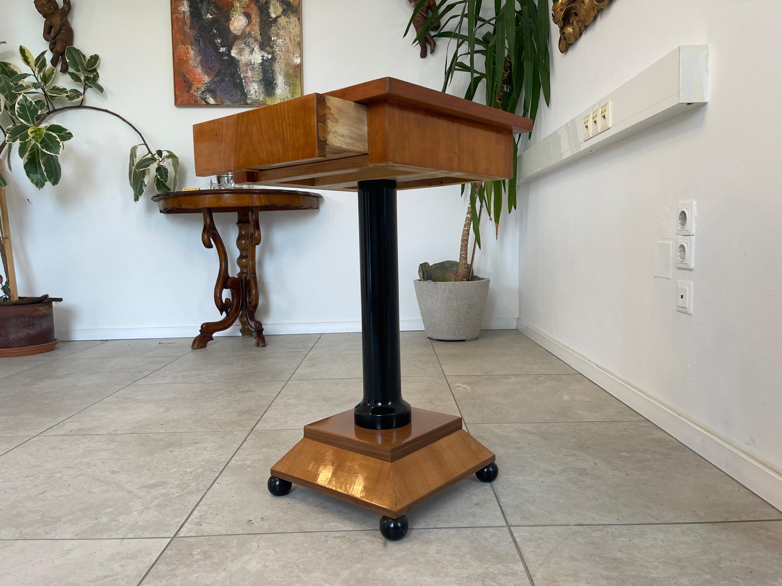 Restaurierter Biedermeier Spieltisch Tisch Schachtisch Konsoltisch G1743