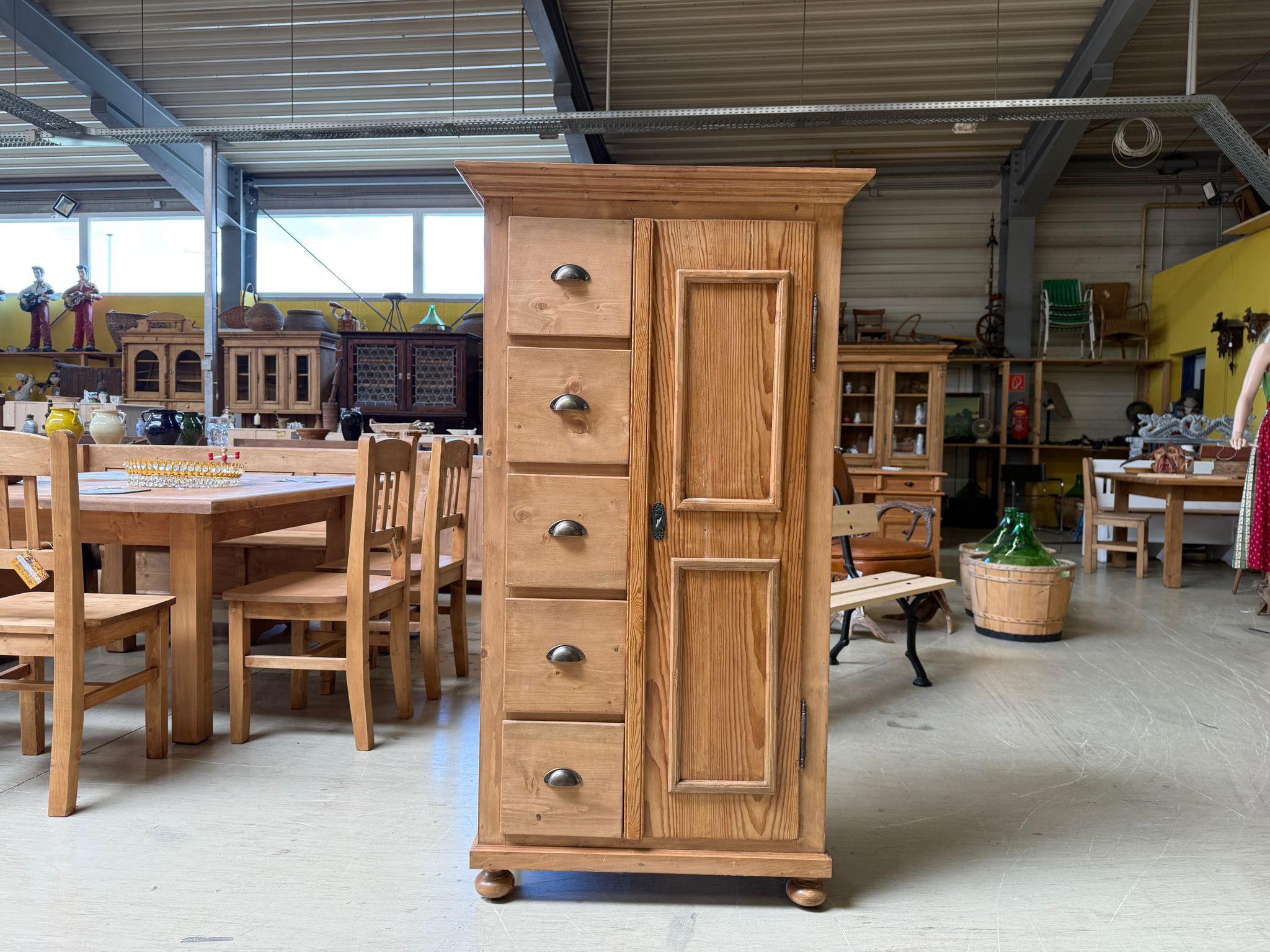 Uriger Biedermeier Brotschrank Almerschrank Vorratskasten Kasten Antik G1659