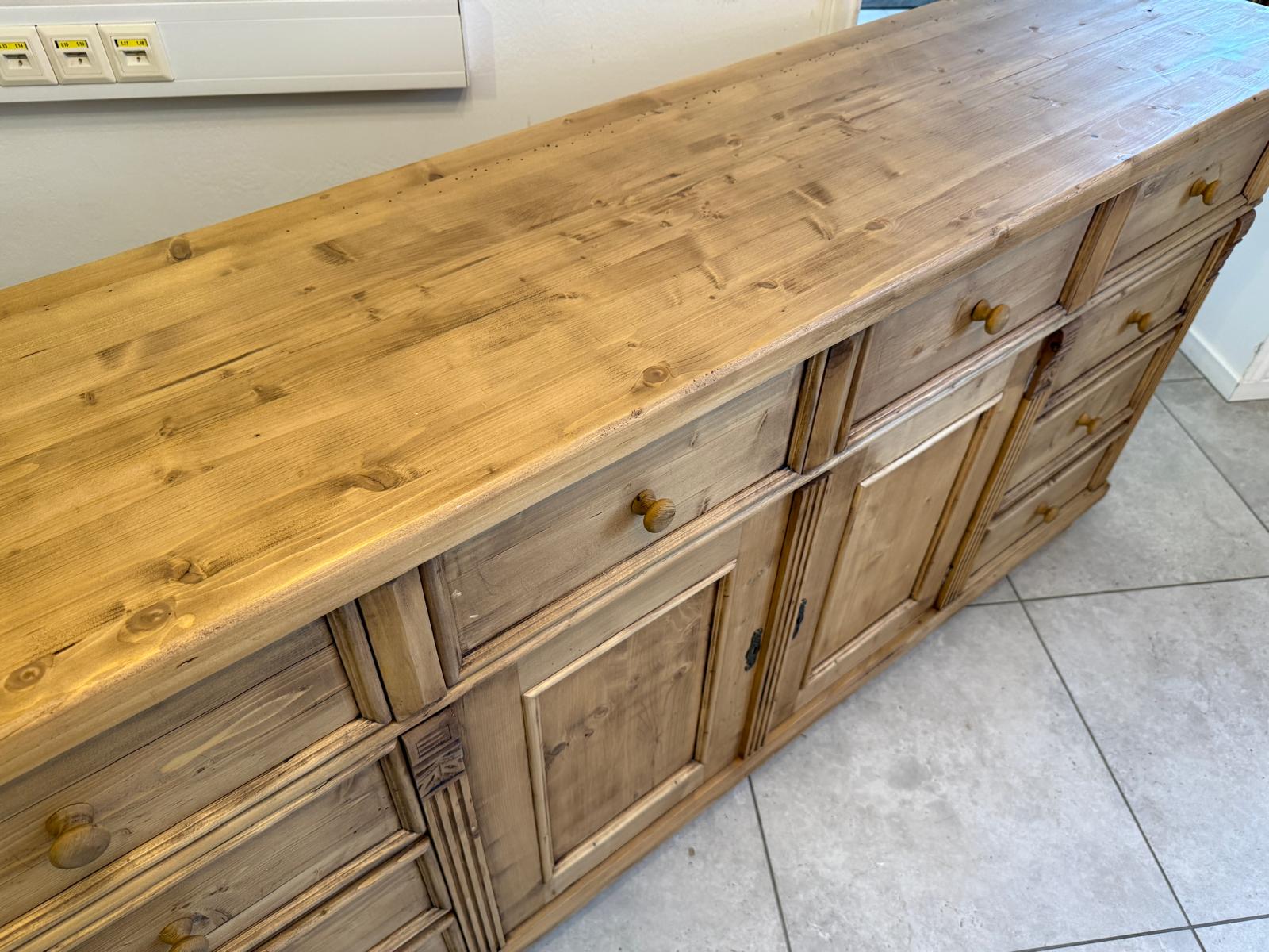 Antike 8 Ladenkommode Ladenschrank Apothekerschrank Altholzkommode D1138