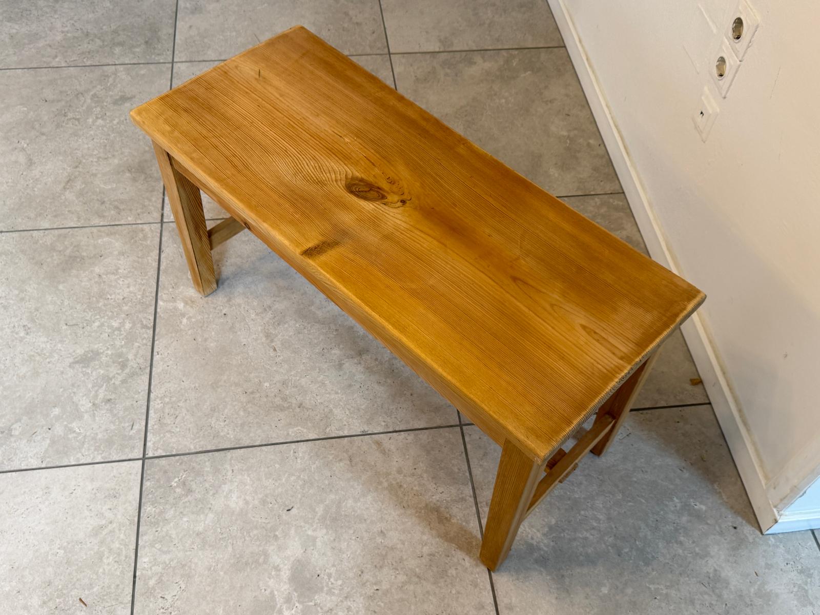 Bauernbank Bankerl Tisch Sitzbankerl aus Weichholz D1055