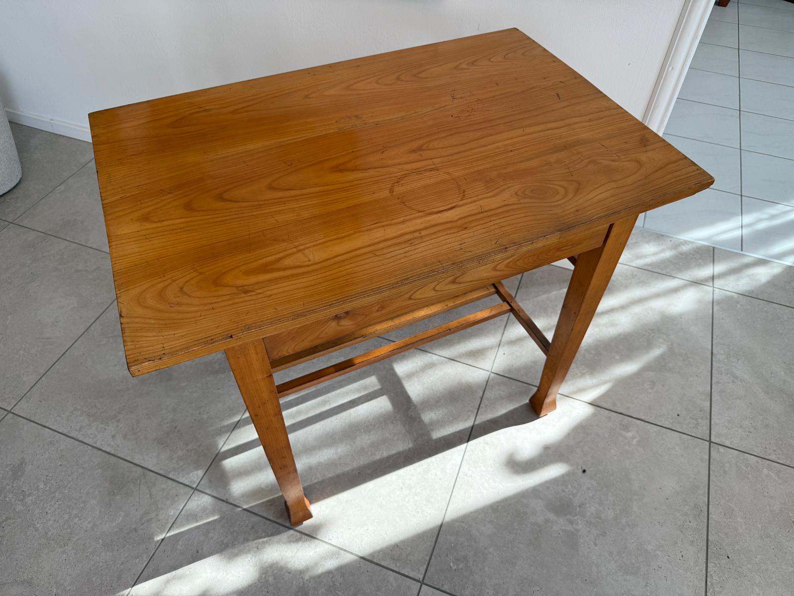 Jugendstil Tisch Kirschholz Beistelltisch G1979