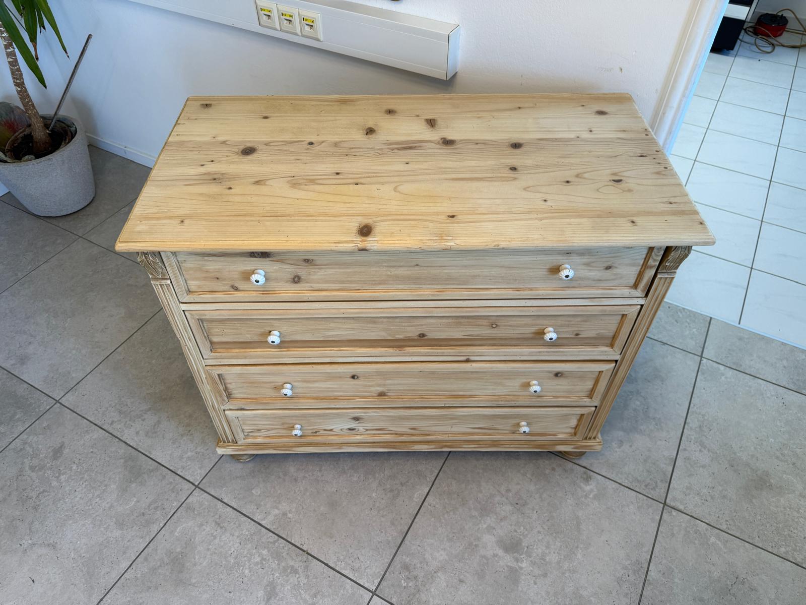 Bauernkommode Apothekenschrank 4 Ladenkommode Ladenschrank Weichholz D2422