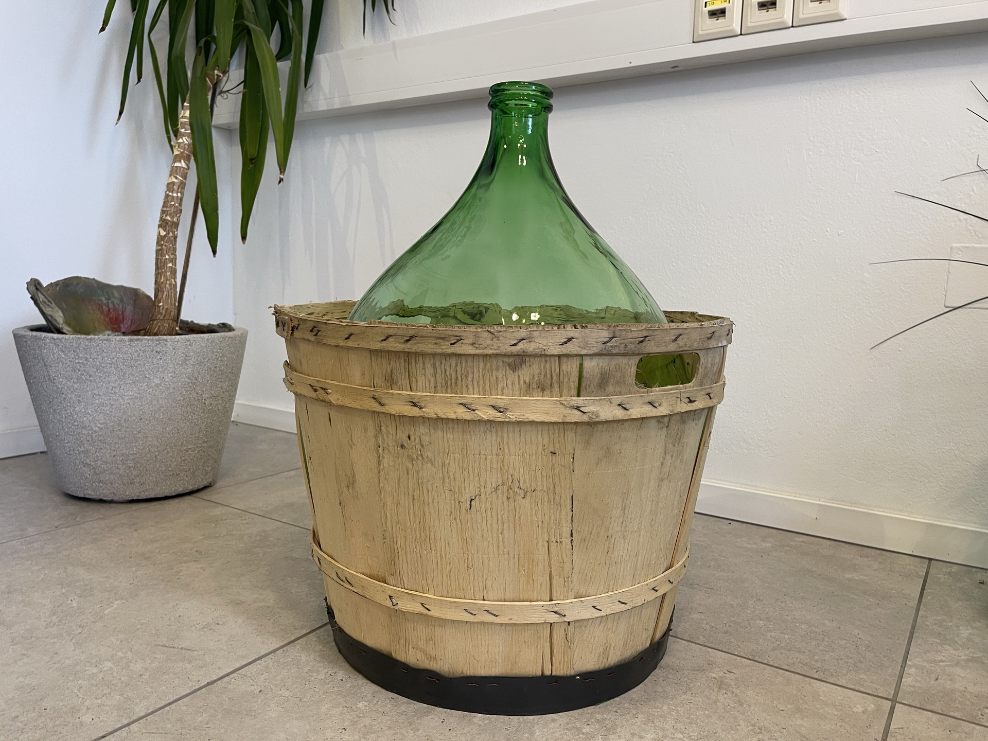 IMG_4449lgolzabkDi5Dm Alte Ballonflasche Weinballon, Gärballon, Ballonflasche A4735