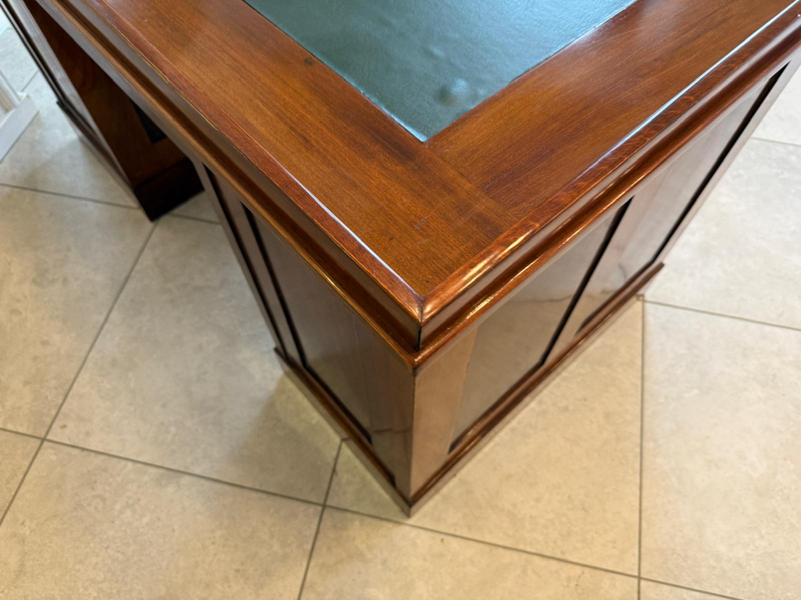 Altrestaurierter Jugendstil Schreibtisch Sekretär Freisteher G1878