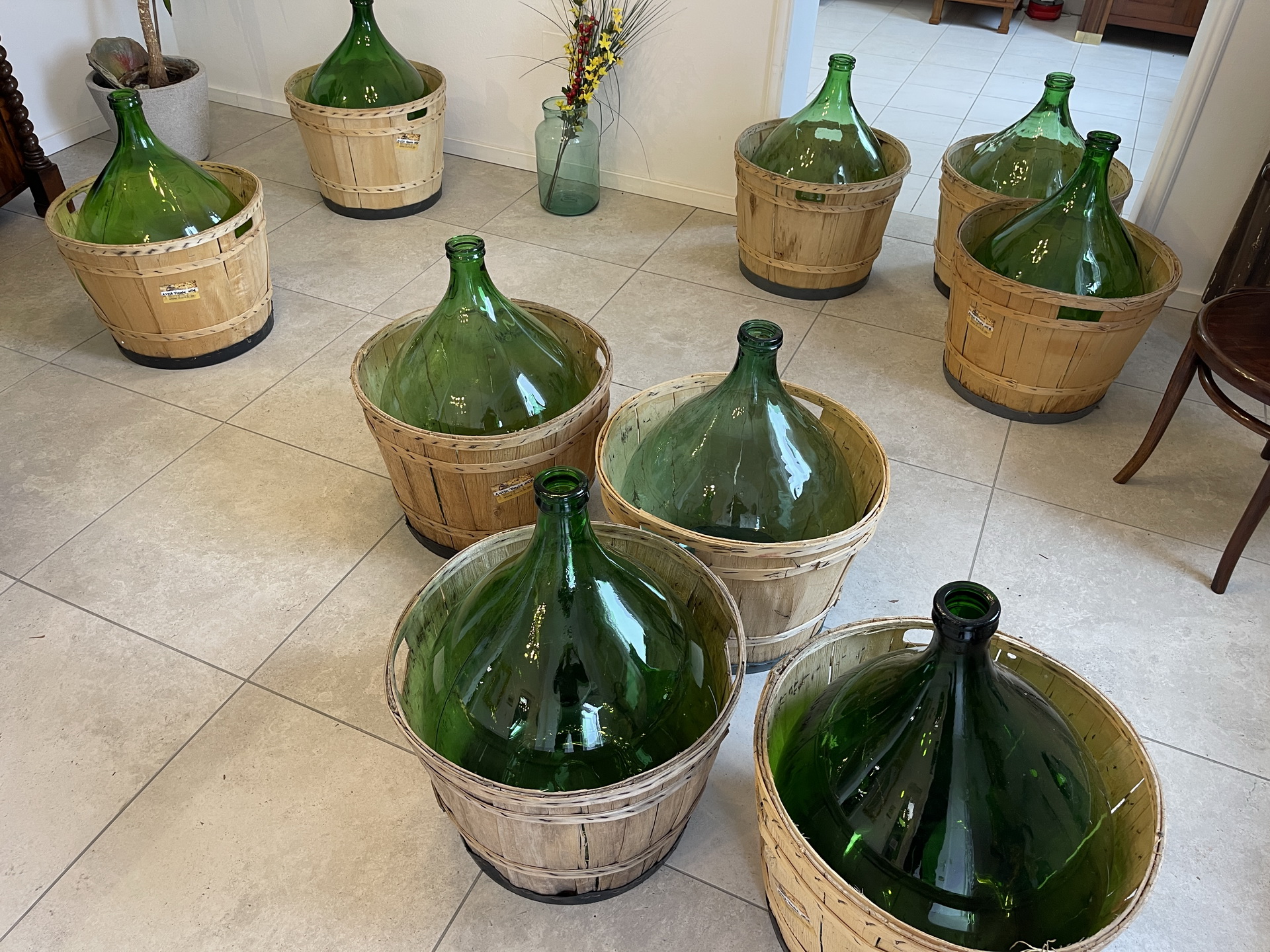 IMG_4459 Alte Ballonflasche Weinballon, Gärballon, Ballonflasche A4736