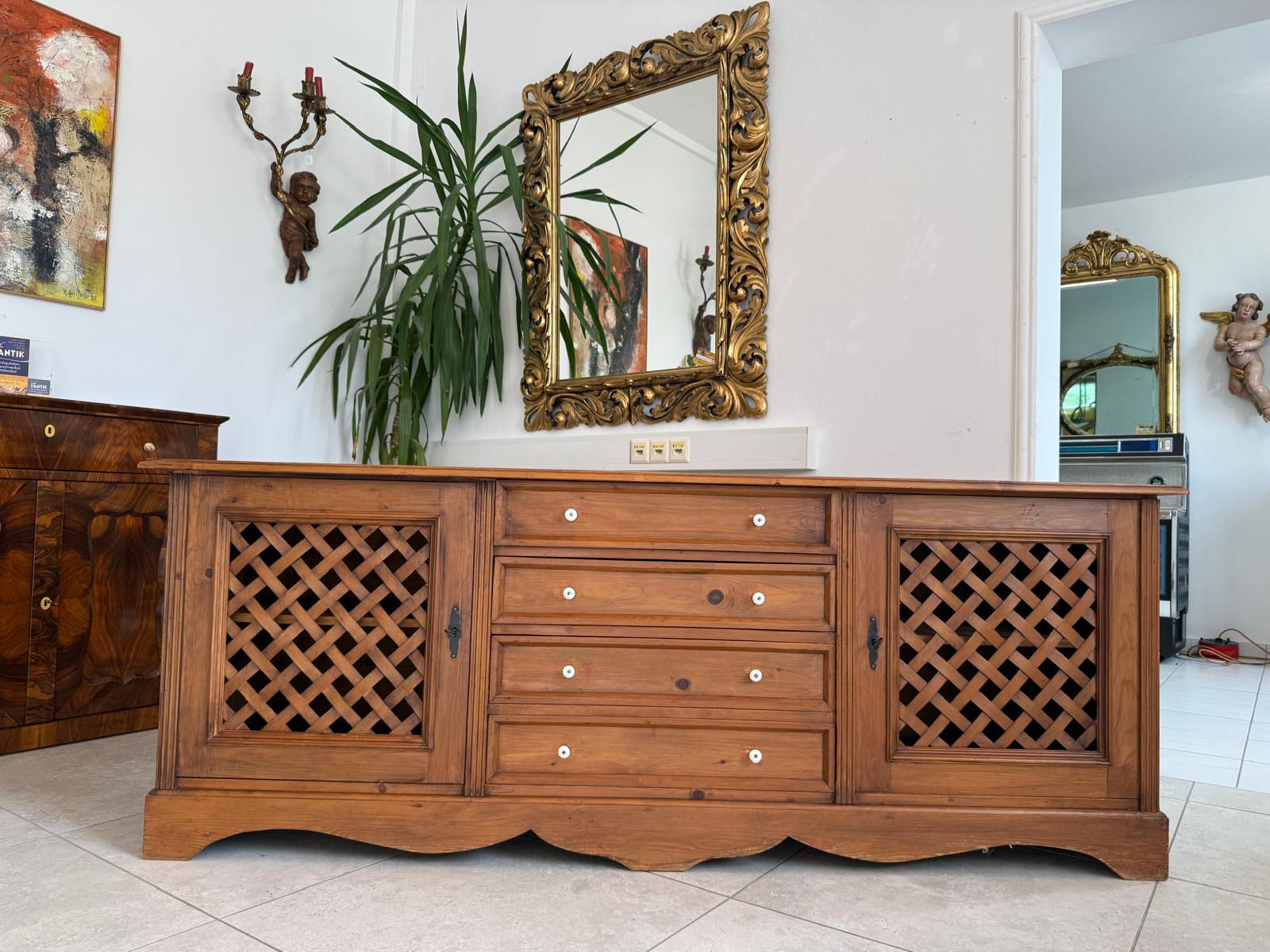 Bäuerliche Ladenkommode Apothekenschrank Anrichte D2445