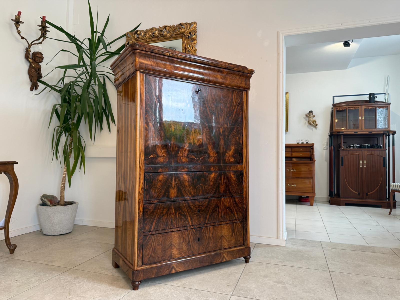 Sale Restaurierter Spätbiedermeier Standsekretär Schellack G1816