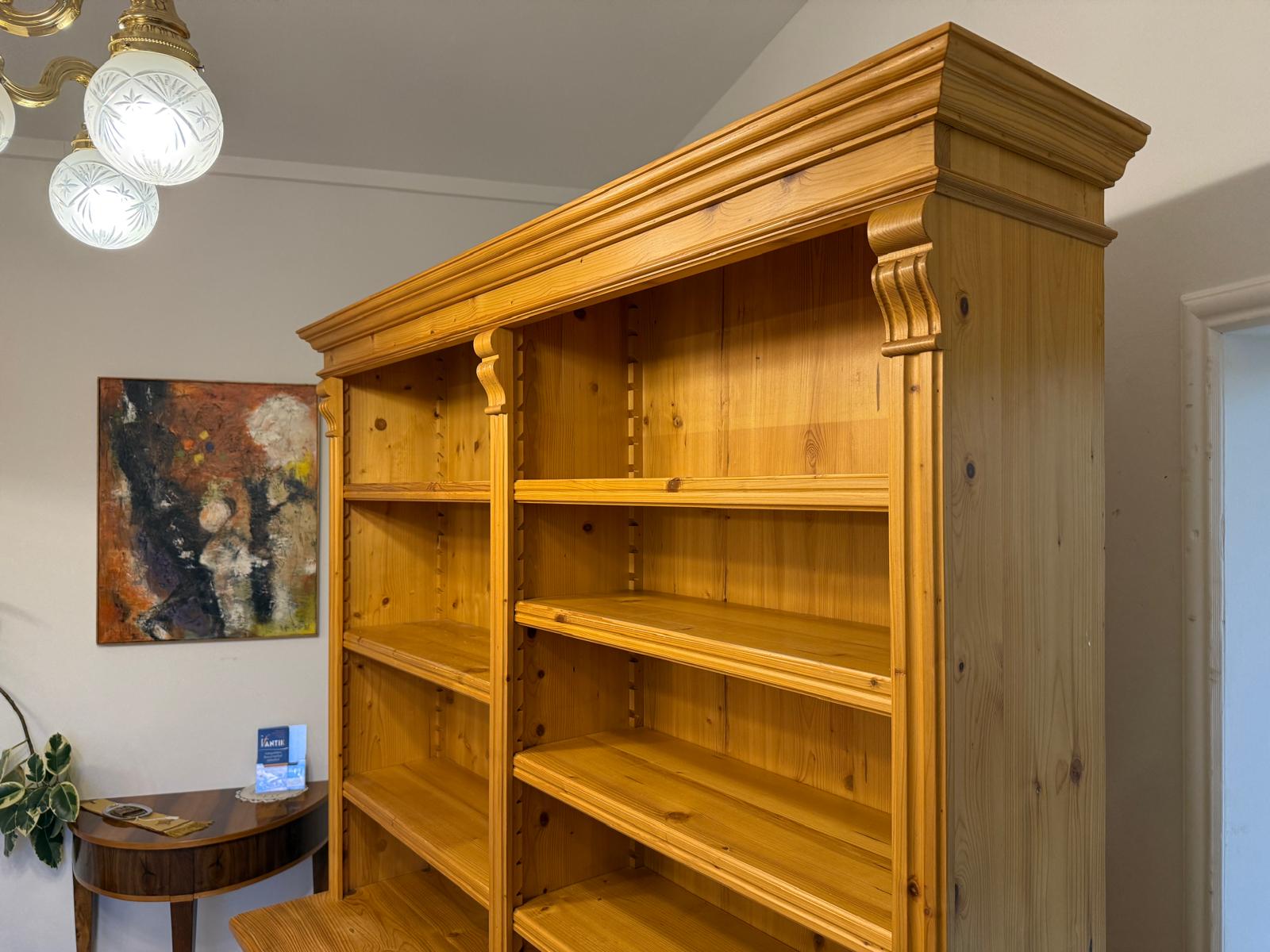 Grosses Bücherregal Stellage Bücherschrank Bauernkasten Bücherwand G2408