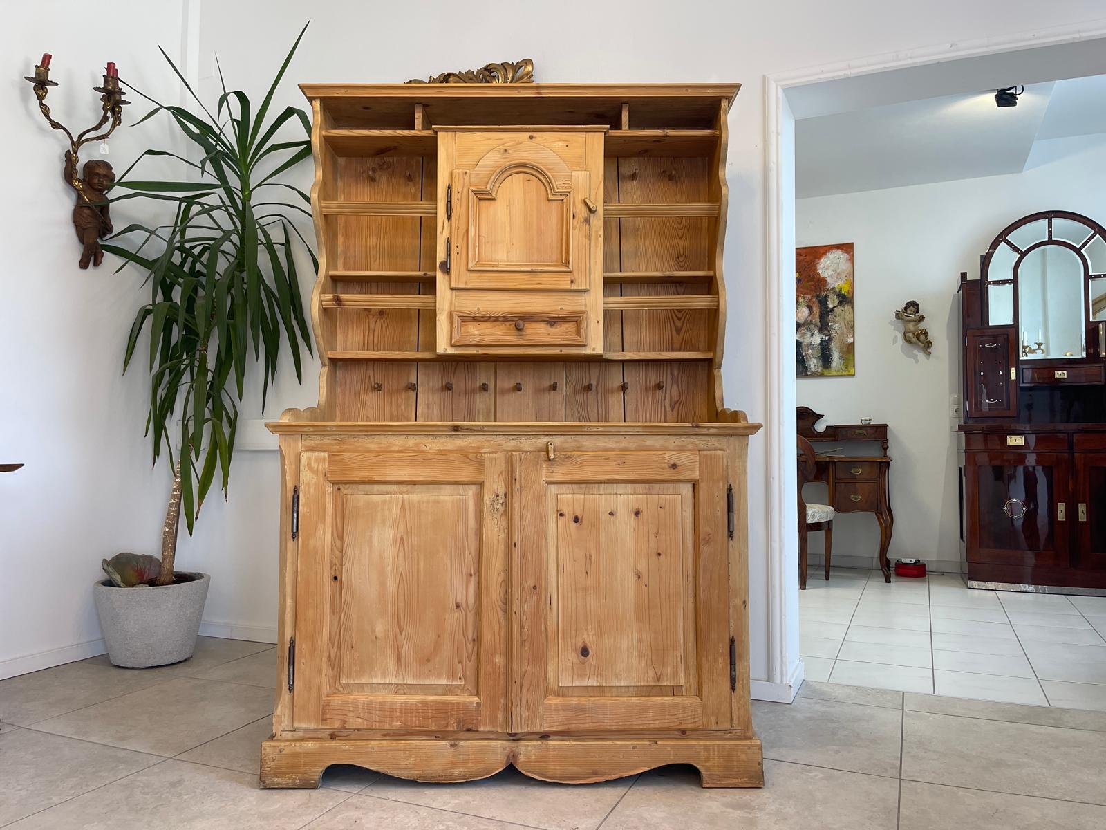 Alte Bäuerliche Aufsatzstellage Anrichte Küchenschrank G1350