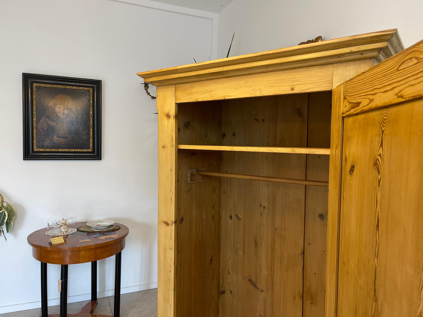 Biedermeier Bauernschrank Naturholzschrank Bauernmöbel Bauernstube G1329