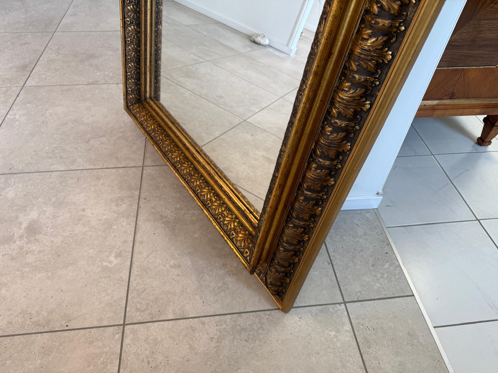 Vergoldeter Ritterspiegel Biedermeier Spiegel Traum Rahmen Antik G2166